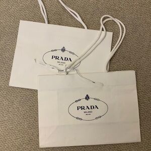 PRADA paper shopping bags